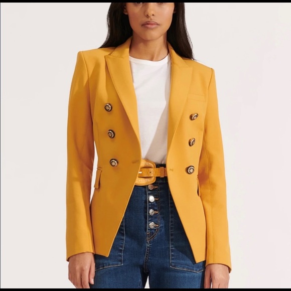 veronica beard yellow blazer